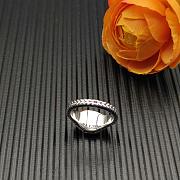 David Yurman Sculpted Cable Pinky Ring 18K White Gold with Diamonds 13mm - 3