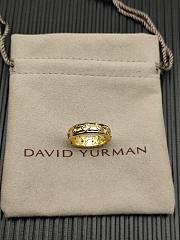 David Yurman Modern Renaissance Band Ring 18K Yellow Gold with Diamonds 6.6mm - 3