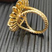 David Yurman Starburst Ring 18K Yellow/ White Gold with Diamonds 20mm - 5