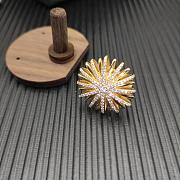 David Yurman Starburst Ring 18K Yellow/ White Gold with Diamonds 20mm - 6