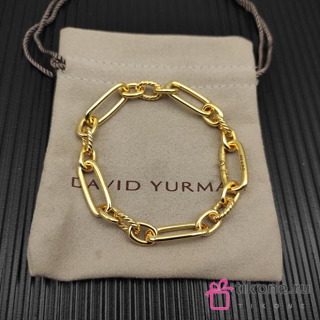 David Yurman Lexington Chain Bracelet Yellow Gold 9.8mm - 1