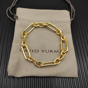 David Yurman Lexington Chain Bracelet Yellow Gold 9.8mm