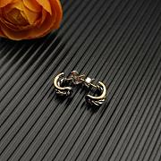 David Yurman DY Mercer Double Hoop Huggie Earrings Sterling Silver with 18K Yellow Gold 13.5mm - 5