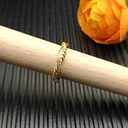 David Yurman Petite Infinity Band Ring 18K Yellow Gold with Diamonds 4mm - 6