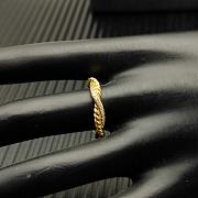 David Yurman Petite Infinity Band Ring 18K Yellow Gold with Diamonds 4mm - 5