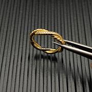 David Yurman Petite Infinity Band Ring 18K Yellow Gold with Diamonds 4mm - 4