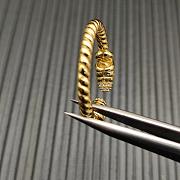 David Yurman Petite Helena Open Ring 18K Yellow Gold with Diamonds 2.5mm - 6