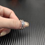 David Yurman DY Crossover Cable Engagement Ring Platinum Round Brilliant Cut - 6