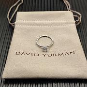 David Yurman DY Eden Pavé Engagement Ring Platinum Round Brilliant Cut - 6