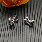 David Yurman DY Mercer Double Hoop Huggie Earrings Sterling Silver 13.5mm - 5