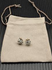 David Yurman Crossover Stud Earrings Sterling Silver with Diamonds 11mm - 3