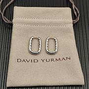 David Yurman DY Madison Smooth Hoop Earrings 18K Yellow/ White Gold 24.3mm - 3