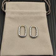 David Yurman DY Madison Smooth Hoop Earrings 18K Yellow/ White Gold 24.3mm - 2