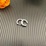 David Yurman Modern Renaissance Huggie Hoop Earrings 18K Yellow/ White Gold with Diamonds 12.3mm - 4