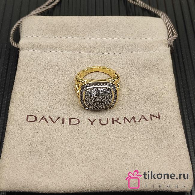 David Yurman Albion Ring 18K Yellow/ White Gold with Pavé Diamonds 11mm - 1