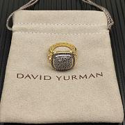 David Yurman Albion Ring 18K Yellow/ White Gold with Pavé Diamonds 11mm - 2
