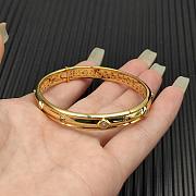 David Yurman Modern Renaissance Bangle Bracelet 18K Yellow/ White Gold with Diamonds 8mm - 3