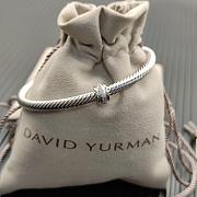 David Yurman Cable Flex Station Bracelet Sterling Silver with Diamonds 4mm - 5