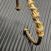 David Yurman Helena Center Station Bracelet Yellow/ White with 18K Yellow Gold and Diamonds 4mm - 4