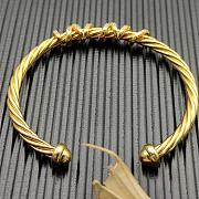 David Yurman Helena Center Station Bracelet Yellow/ White with 18K Yellow Gold and Diamonds 4mm - 2