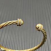 David Yurman Helena Bracelet 18k Yellow Gold with Diamonds 4mm - 6