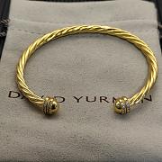 David Yurman Helena Bracelet 18k Yellow Gold with Diamonds 4mm - 2