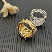 David Yurman Wheaton Ring Yellow/ White Gold with Diamonds 16.7mm - 4