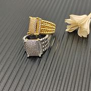 David Yurman Wheaton Ring Yellow/ White Gold with Diamonds 16.7mm - 5