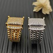 David Yurman Wheaton Ring Yellow/ White Gold with Diamonds 16.7mm - 6