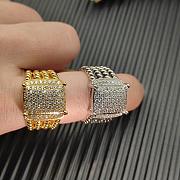 David Yurman Wheaton Ring Yellow/ White Gold with Diamonds 16.7mm - 1