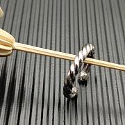 David Yurman Petite Cable Open Ring Sterling Silver with 14K Yellow Gold 3.4mm - 4