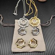 David Yurman Zig Zag Stax Pendant Necklace Yellow/ White Gold with Diamonds 28mm - 4