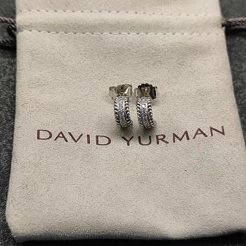 David Yurman Collectibles Huggie Hoop Earrings Sterling Silver