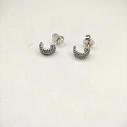 David Yurman Collectibles Huggie Hoop Earrings Sterling Silver - 6