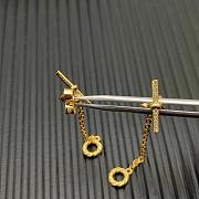 David Yurman DY Mercer Petite Toggle Chain Stud Earrings 18K Yellow/ White Gold with Diamonds 38.2mm - 4