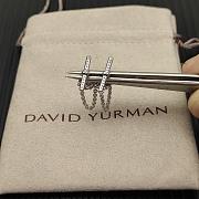 David Yurman DY Mercer Petite Toggle Chain Stud Earrings 18K Yellow/ White Gold with Diamonds 38.2mm - 3