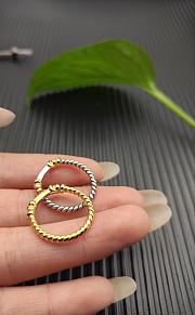 David Yurman Petite Helena Wrap Band Ring 18K Yellow Gold with Diamonds 4mm - 2