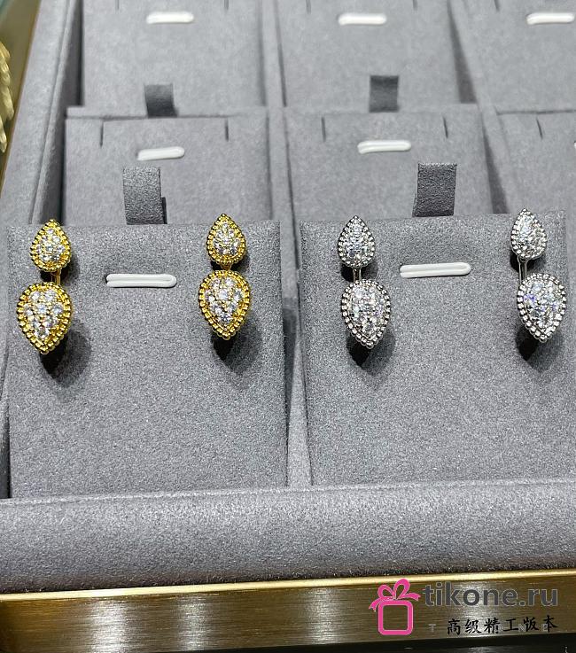 Boucheron Serpent Bohème Stud Earring S and XS Motifs Yellow/ White Gold - 1