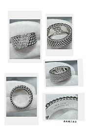 VCA Perlee Diamonds Ring 5 Rows 18k Yellow/ Rose/ White Gold Diamond - 5