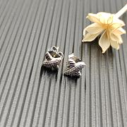 David Yurman Petite X Stud Earrings 18K Sterling Silver with Diamonds 8.4mm - 2