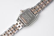Panthere de Cartier Watch Rose/ White Gold Small Model Bezel Set with Brilliant-cut Diamonds 22x30mm - 5
