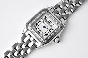 Panthere de Cartier Watch White Gold Small Model Bezel Set with Brilliant-cut Diamonds 22x30mm - 2
