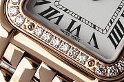 Panthere de Cartier Watch Rose Gold Small Model Bezel Set with Brilliant-cut Diamonds 22x30mm - 2