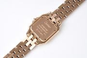 Panthere de Cartier Watch Rose/ White Gold Medium Model Bezel Set with Brilliant-cut Diamonds 27x37mm - 5