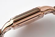 Panthere de Cartier Watch Rose/ White Gold Medium Model Bezel Set with Brilliant-cut Diamonds 27x37mm - 4