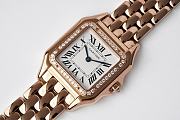 Panthere de Cartier Watch Rose Gold Medium Model Bezel Set with Brilliant-cut Diamonds 27x37mm - 4