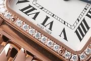Panthere de Cartier Watch Rose Gold Medium Model Bezel Set with Brilliant-cut Diamonds 27x37mm - 3