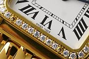 Panthere de Cartier Watch Yellow Gold Medium Model Bezel Set with Brilliant-cut Diamonds 27x37mm - 4