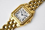 Panthere de Cartier Watch Yellow Gold Medium Model Bezel Set with Brilliant-cut Diamonds 27x37mm - 2
