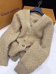 LV Monogram Toweling Cardigan Camel 1AJHO6  - 1